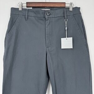 Hickey Freeman Pants Men's 33x30 New York Classic Fit Gray Chinos Flat Front